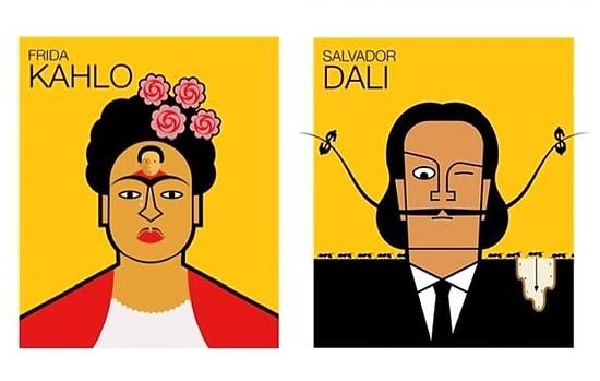 25 Of The Greatest Artists Ever Lived Illustrated In Their Own Unique Styles