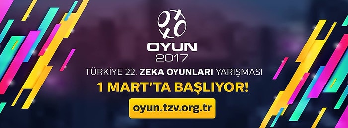 Zeka Yarışması ''Oyun 2017'' Başladı! Hem de Para Ödülü Bu Kez 30.000 TL!