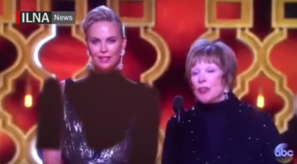 İran, Oscar Ödüllerinde Charlize Theron'u Konuşması Sırasında Sansürledi