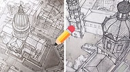 Bu Kadarına da Pes! Fotoğrafları Çekilmişçesine Bütün Detayları ile Çizilen 20 Mimari Yapı