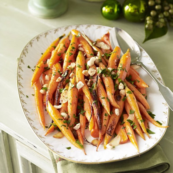 1. Практично и красиво! Карамелизированная морковь: