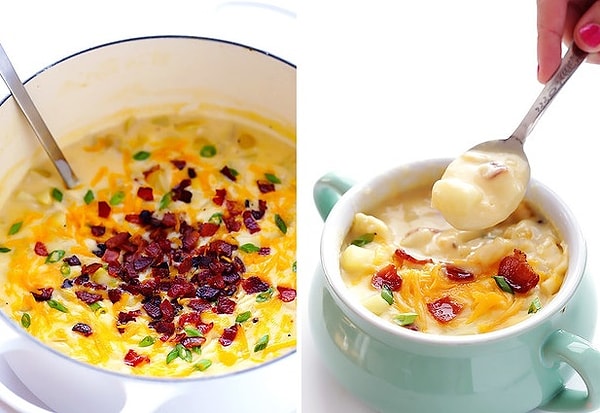 1. Картофельный суп-пюре с беконом