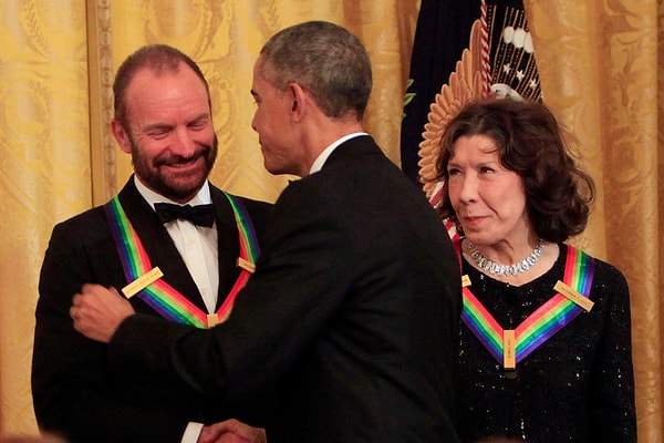 12. Стинг и Барак Обама