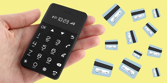 Cep Telefonu Oldu Size Cüzdan Telefonu! Kredi Kartı Boyutunda Cep Telefonu Çıktı!