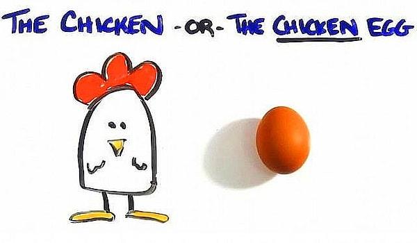 2. Tavuk mu yumurtadan, yumurta mı tavuktan çıkar?