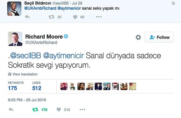 4) Twitter'ın Hazırcevap İngiliz Büyükelçisi Richard Moore'dan 17 Tweet