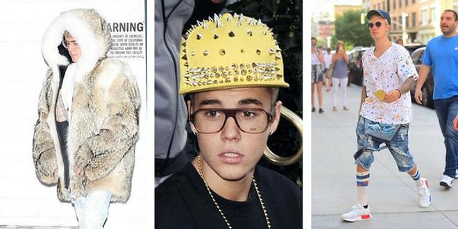 Justin Bieber'ın Modayla Pek Arasının Olmadığını Gösteren Birbirinden Korkunç 14 Kombini