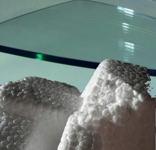 3. ...трения пенопласта о стекло?