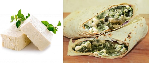 4. С брынзой и зеленью