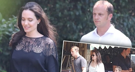 Анджелина Джоли отдыхает в Камбодже в компании симпатичного незнакомца