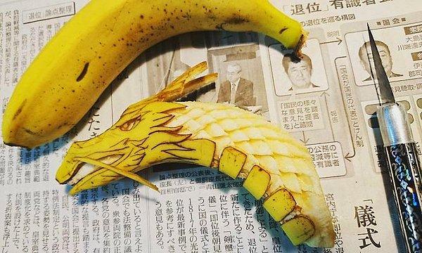 4. Gaku, 16. yy.'dan beri süre gelen japon mukimono sanatını, meyve ve sebzeler üzerinde yaptığı tasarımlarıyla icra ediyor.