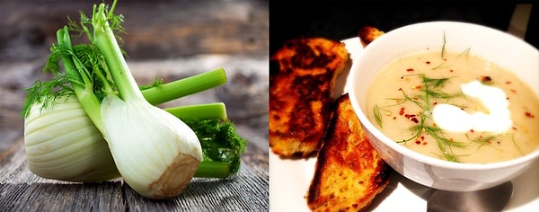 8. Из фенхеля, порея и шпината