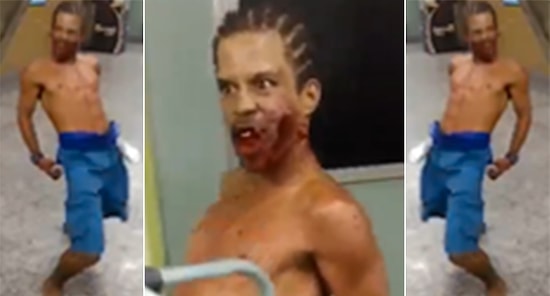 Жуткое видео с человеком, одержимым дьяволом