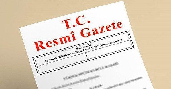 Kurulun konuya ilişkin kararları Resmi Gazete'de yayımlandı.