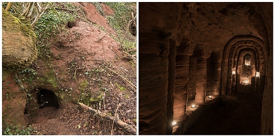 Обычная на вид кроличья нора оказалась 700-летним храмом Тамплиеров!