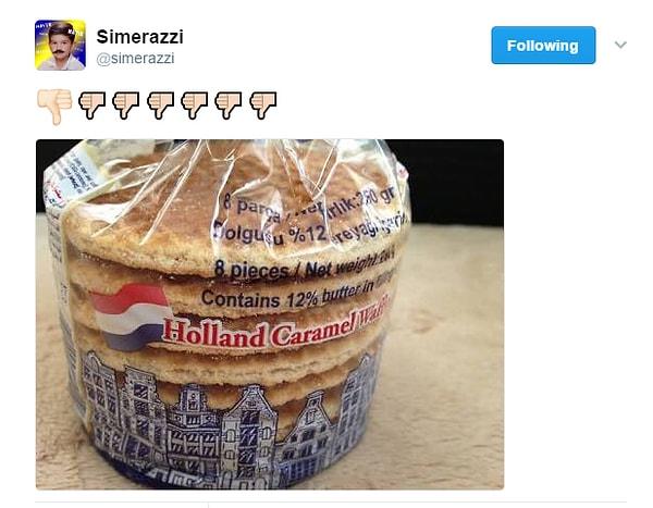 2. En ciddi protesto, BİM'de satılan ve canımız gibi sevdiğimiz Hollanda menşeili karamelli waffle'lardan vazgeçerek yapıldı...