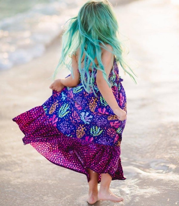 8. Девочка стала чем-то напоминать Русалочку.