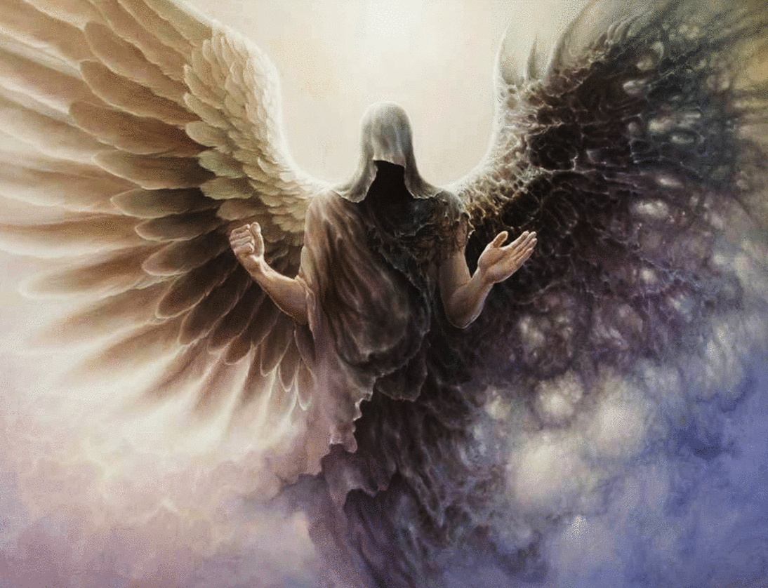 Живопись Томаш Аллен копира. Ангел света ангел тьмы