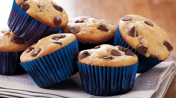 3. Muffini tatlı yapan küçük çikolatalar