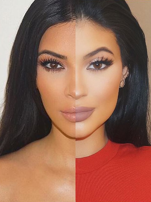 13. Кайли сейчас на Ким больше похожа, чем на себя три года назад