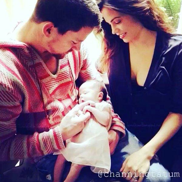 12. Jenna Tatum ve güzel ailesi ile birlikte Channing tam bir baba.