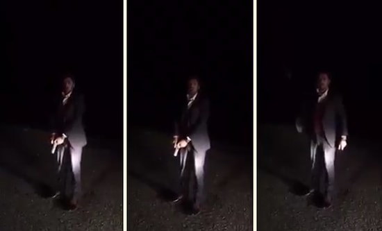 Hollanda ve Almanya'ya Havaya Ateş Ederek Gider Yapan Adam