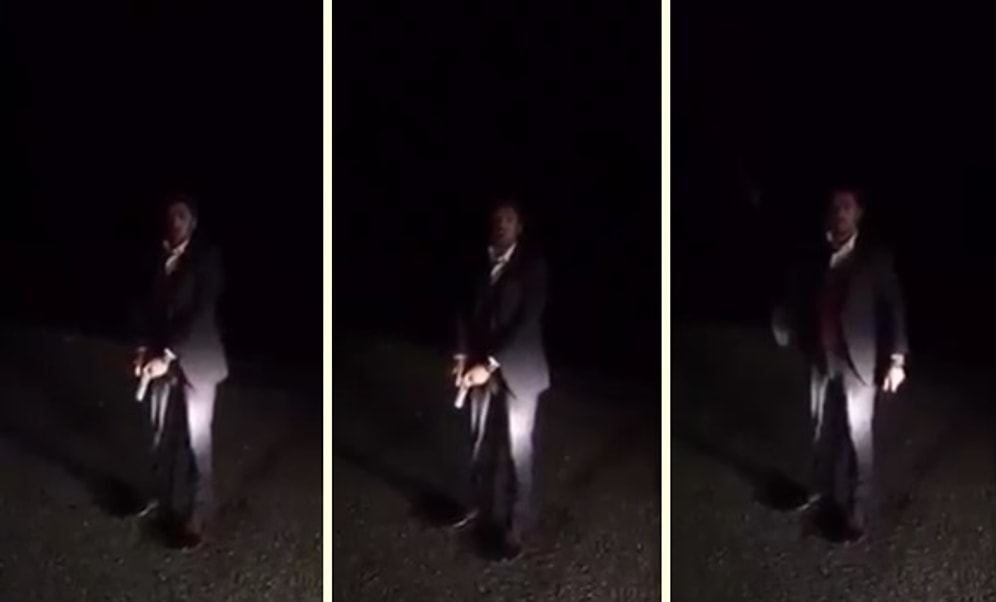 Hollanda ve Almanya'ya Havaya Ateş Ederek Gider Yapan Adam