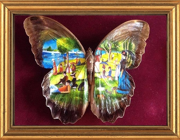 5. Жорж-Пьер Сёра "Воскресный день на острове Гранд-Жатт"