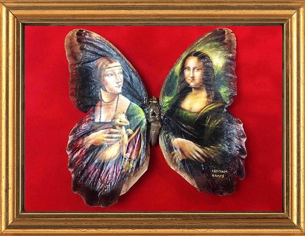 8. Леонардо да Винчи "Дама с горностаем" и  "Мона Лиза"