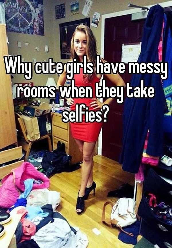 8. "Почему у милых девушек на фотках всегда такие грязные комнаты?" Мы тоже хотим знать!