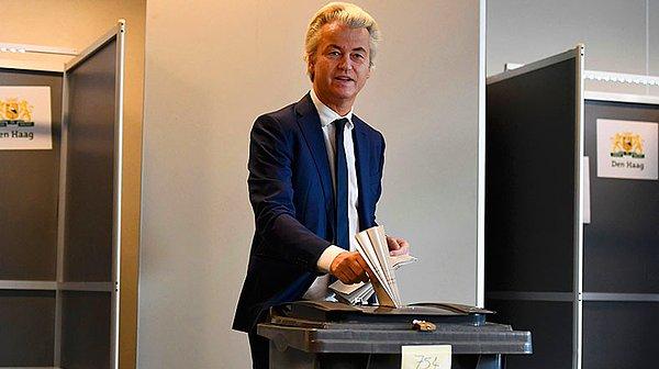 Aşırı sağcı Geert Wilders'in liderliğindeki Özgürlük Partisi (PVV) 20 sandalye kazandı.
