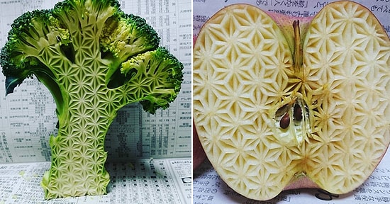 Узоры на продуктах от японского художника вызывают у людей неожиданно отрицательные эмоции