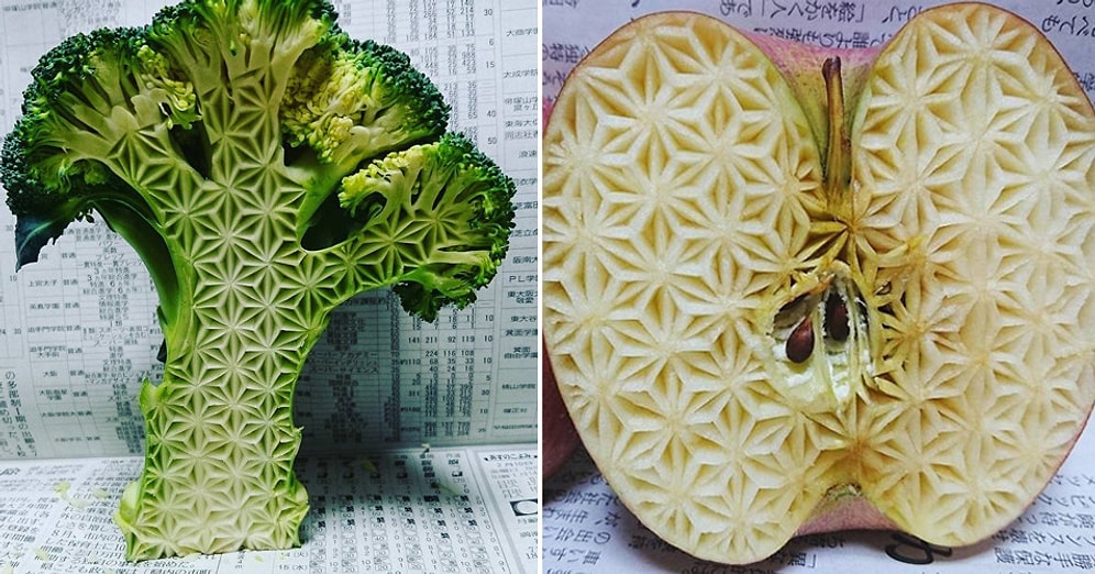 Узоры на продуктах от японского художника вызывают у людей неожиданно отрицательные эмоции