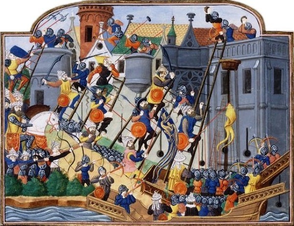 13. Ворота Константинополя случайно оставили открытыми, что привело к захвату города турками (1453 год)