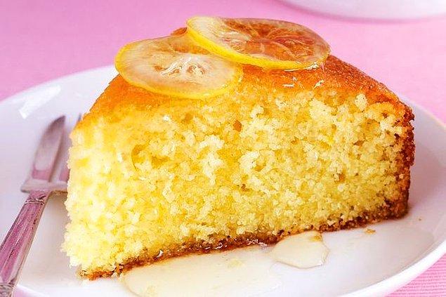 3. Limonlu kek sevenler bir de irmikle denesin