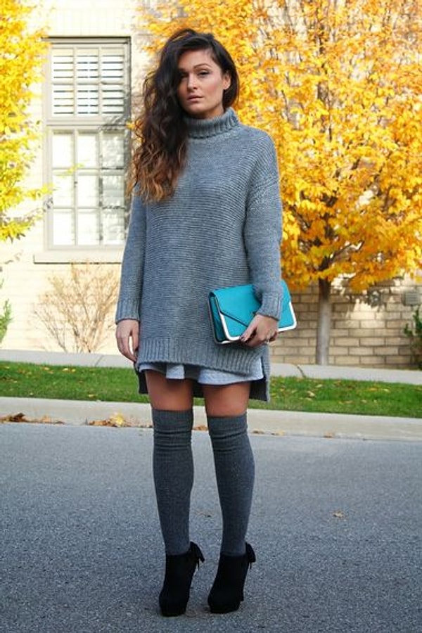 1. Подбирай гольфы под цвет платья...,