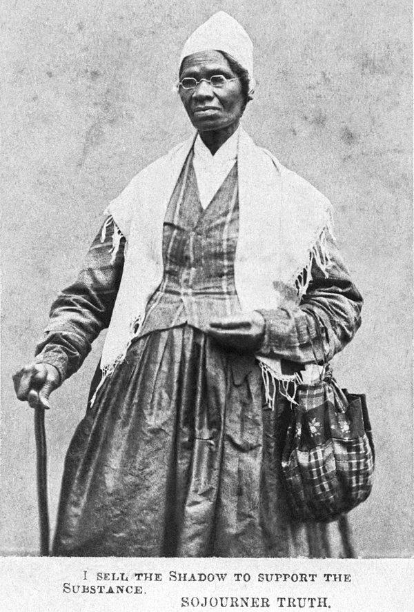 4. Sojourner Truth, kölelik karşıtı ve kadın hakları savunucusu.