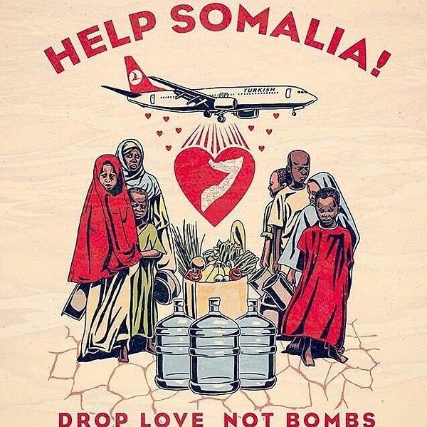Sonuç olarak, dünyanın kocaman ülkeleri savaşlara, f16'lara, bombalara finansal kaynak bulabilirken, Somali'nin çocuklarını besleyemiyor.