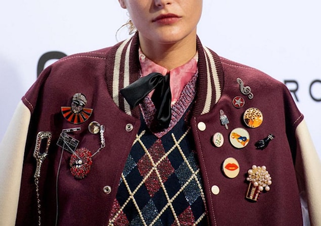 Pins and patches.