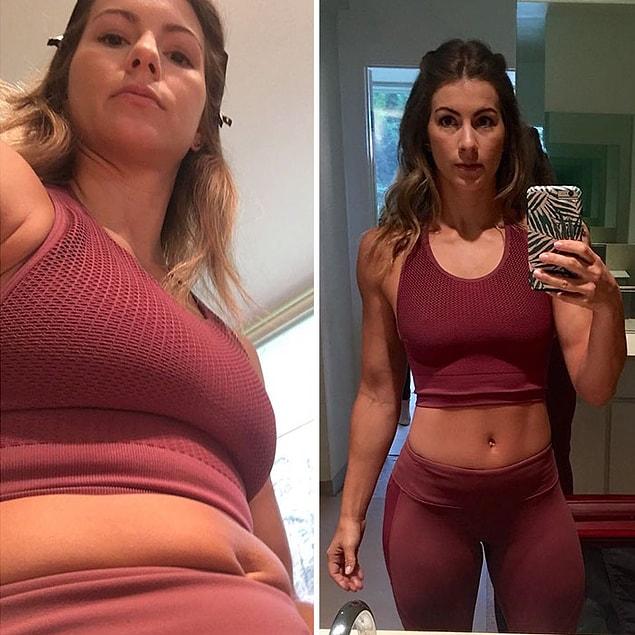 4. These photos were taken just 2 minutes apart. It’s solid proof that you don’t have to stress about the way your body looks in certain positions.