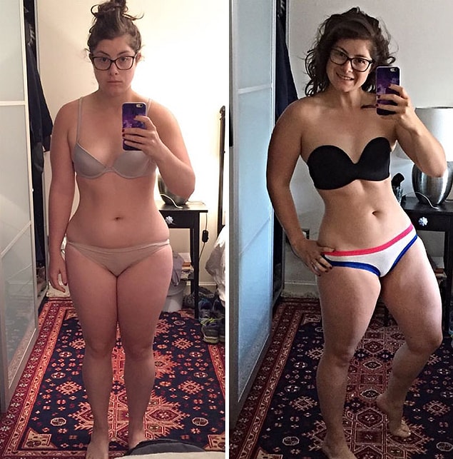 13. “There was only 3 minutes between these photos, I just changed the lighting, did my hair, put on undies that flattered me and changed my pose.” she says.