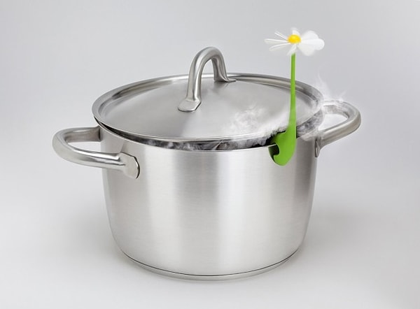 13. Ромашка, которая позволяет лишнему пару выходить из кастрюли и вращается при этом: 🌼