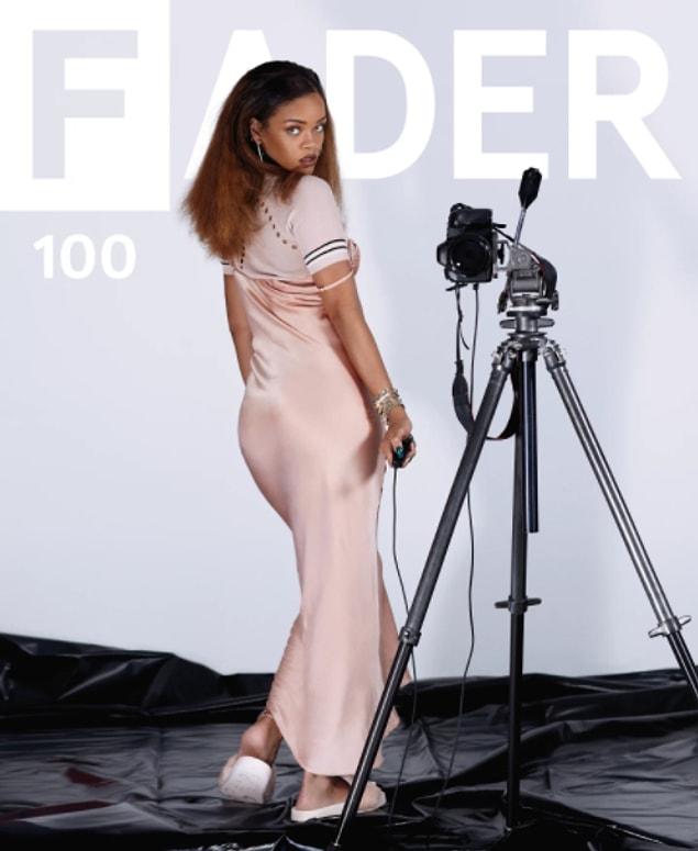 She is a photographer on this cover of The FADER magazine in 2010. Well, she looks spectacular.