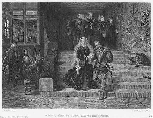 8. Мэри, королева Шотландии, надела красную юбку на свою казнь в знак своей невиновности