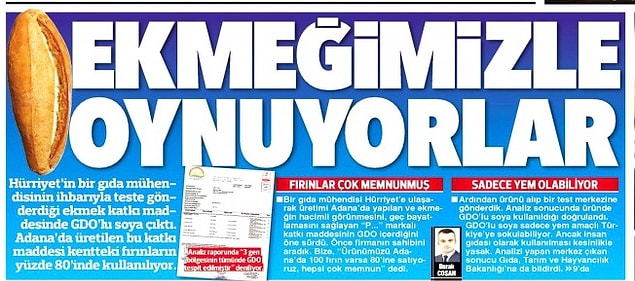 Her gün sofralarımızdaki yerini alan ekmek: GDO pozitif