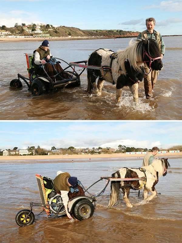 11. Неизлечимо больной человек, которому осталась последняя неделя жизни, исполняет свое последнее желание - прикоснуться к морю в последний раз