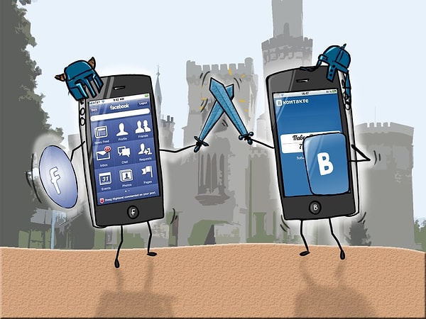 11. Вы используете ВК чаще, чем Facebook.