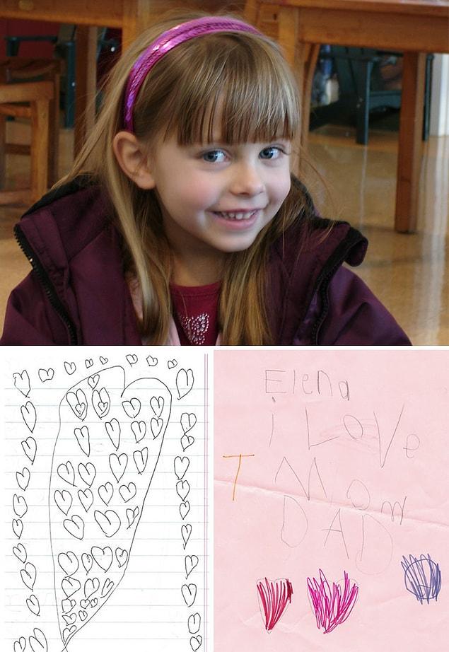1. When 6-year-old Elena was diagnosed with brain cancer, she began hiding hundreds of little love notes around the house for her parents to find after she was gone.