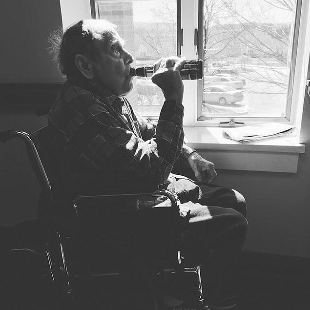 2. A week before my grandfather passed away, I snuck his favorite beer into the nursing home for him. It was his last beer ever.