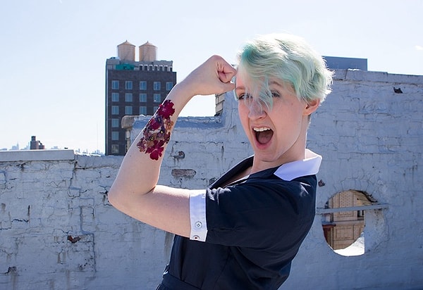 1. Татуировки из засушенных цветов! ❀✾❁